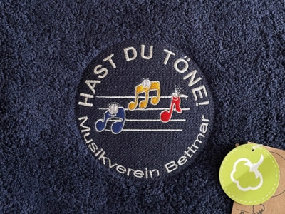 Bademantel Handtuch Frottee Direktstick Wnschmotiv eigenes Logo Textilveredelung
